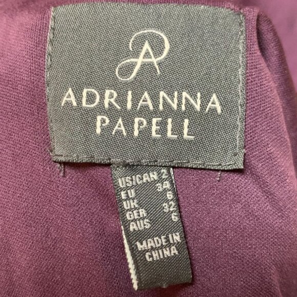 Vintage Y2K One Shoulder Chiffon Ruffle Maxi Dress Gown Mauve Purple Size 2 / XS - Picture 7 of 9